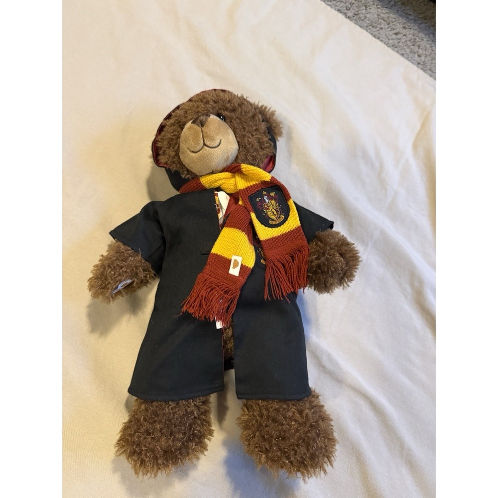 BUILD-A-BEAR Harry Potter Gryffindor Brown Bear 18" Plush With Cape Scarf